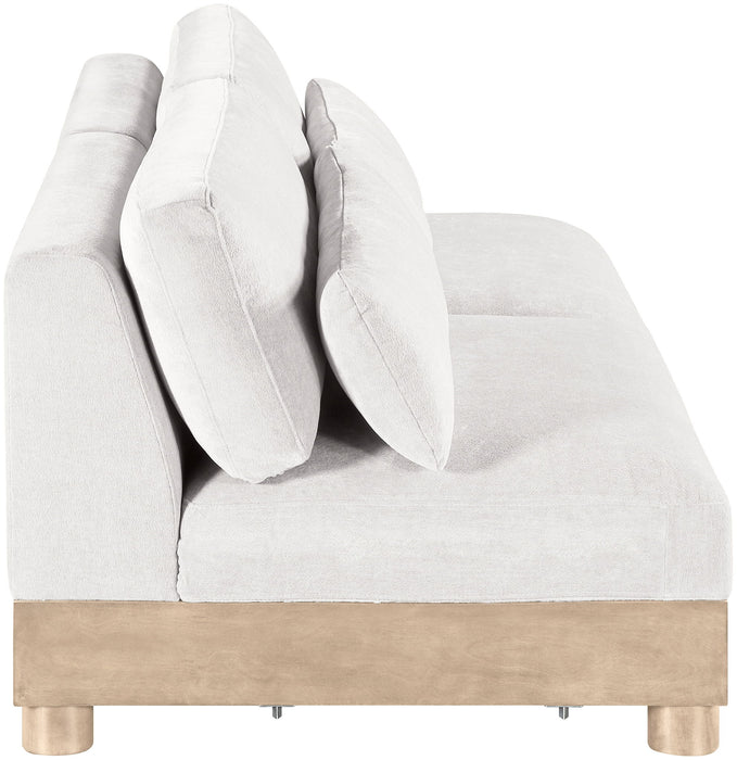 Turin - Chenille Fabric Upholstered Modular Sectional - White - Simple Home Plus