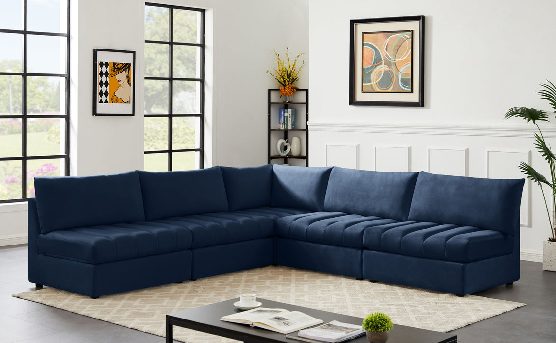 Jacob - Modular Corner Armless Sectional 5 Piece - Simple Home Plus