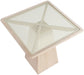 Atrium - Glass Top And Wood Base Dining Table - Simple Home Plus