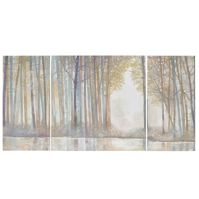 Forest Reflections - Canvas (Set of 3) - Multi - Simple Home Plus