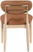 Riccio - Faux Leather Dining Side Chair (Set of 2) - Natural Frame - Simple Home Plus