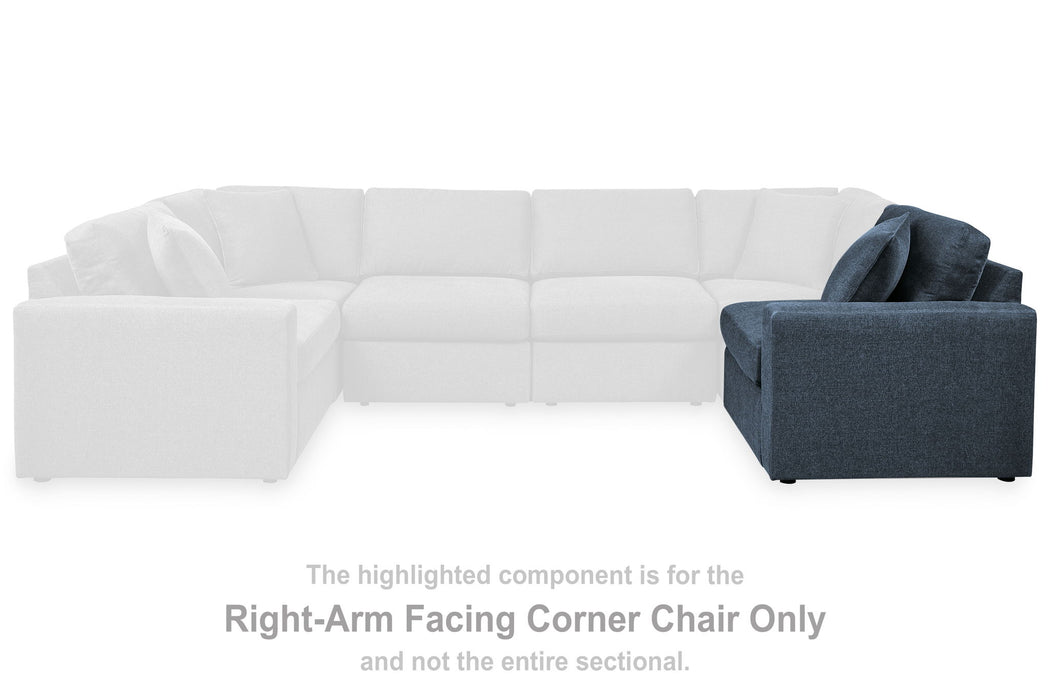 Modmax - Raf Corner Chair - Fabric - Ink - Simple Home Plus
