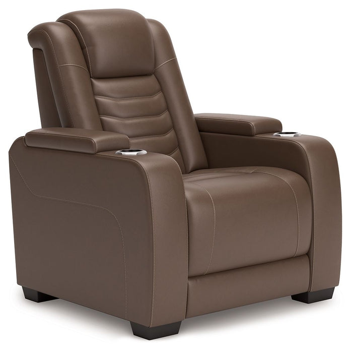 High Impact - Tobacco - Power Recliner / Adj Headrest - Simple Home Plus
