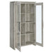 Alejo - 2 Door Engineered Wood Tall Cabinet - Gray Driftwood - Simple Home Plus