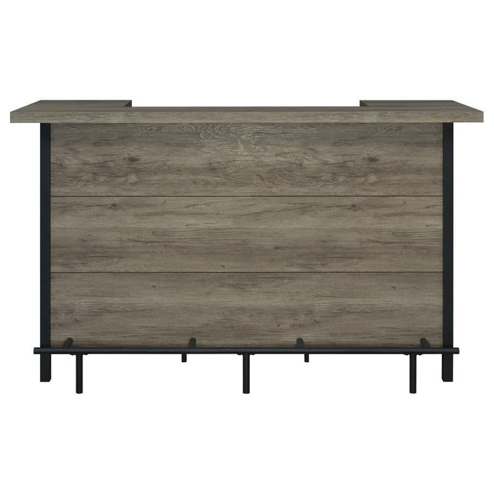 Bellemore - Freestanding Home Bar Wine Cabinet - Gray Driftwood - Simple Home Plus