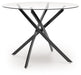 Pharwynn - 5 Pc. - Dining Room Table, 4 Side Chair - Black - Simple Home Plus