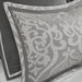 Odette - Queen 8 Piece Comforter Set - Silver - Simple Home Plus