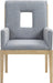 Gwendolyn - Dining Arm Chair With Natural Frame - Simple Home Plus
