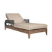 Orbit - Outdoor Patio Chaise Lounge Chair - Weathered Eucalyptus / Taupe - Simple Home Plus