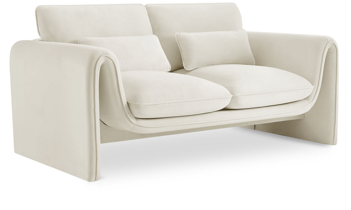 Sloan - Velvet Loveseat - Simple Home Plus