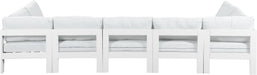 Nizuc - Outdoor Patio 7 Piece Modular Sectional With White Frame - Simple Home Plus