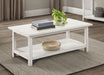 Payne - Wood Coffee Table with Shelf - Simple Home Plus