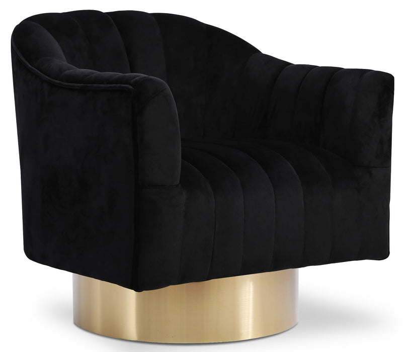 Farrah - Accent Chair with Gold Base - Simple Home Plus