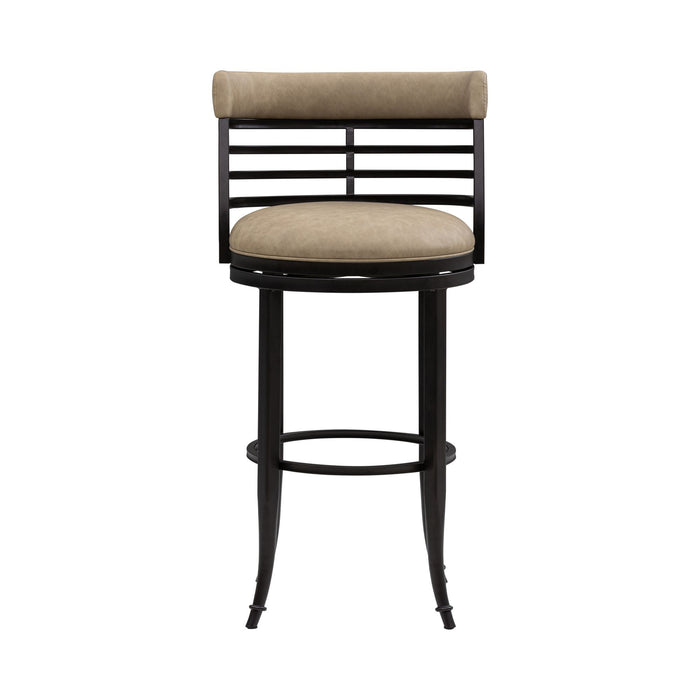 Telia - Upholstered Swivel Bar Height Barstool