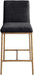 Reeves - Chenille Fabric Upholstered Counter Stool (Set of 2) - Gold Base - Simple Home Plus