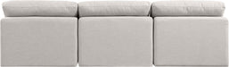 Indulge - Linen 3 Seat Modular Armless Sofa - Simple Home Plus