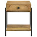 Declan - 1-Drawer Wood Accent Side Table - Natural Mango - Simple Home Plus