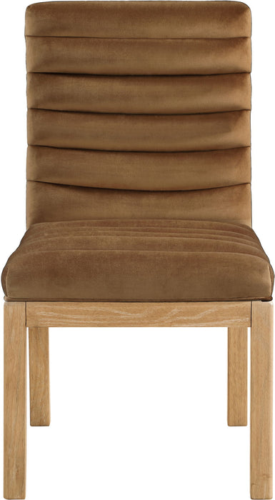 Evelyn - Dining Chair With Natural Legs - Saddle - Simple Home Plus