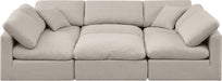 Indulge - Linen 6 Piece Modular Sectional - Simple Home Plus