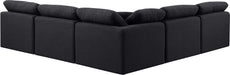 Indulge - Linen 5 Piece Modular Corner Armless Sectional - Simple Home Plus