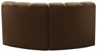 Arc - Velvet 2 Piece Modular Sofa - Simple Home Plus