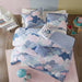 Cloud - Duvet Cover Cotton Set - Blue - Simple Home Plus