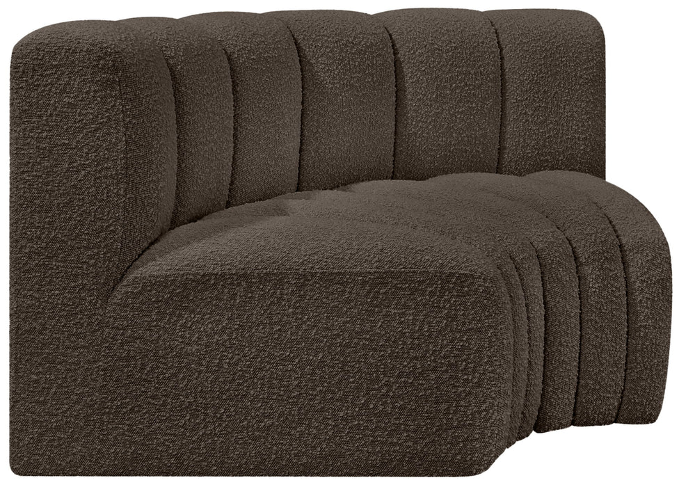 Arc - Boucle Fabric 2 Piece Modular Sofa - Simple Home Plus