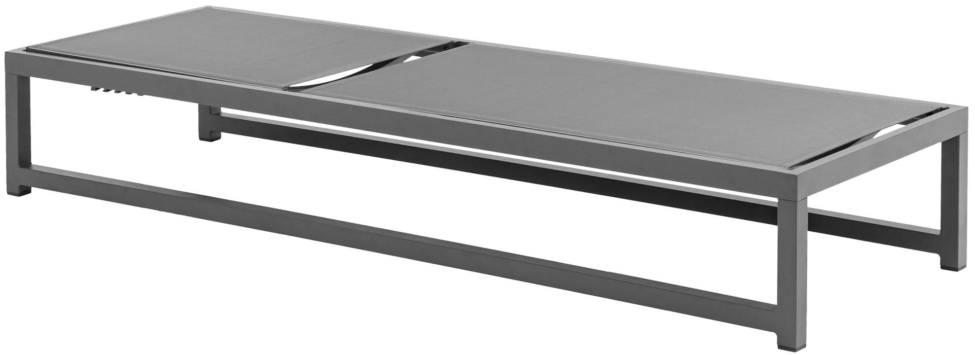 Maldives - Water Resistant Outdoor Patio Adjustable Sun Chaise Lounge Chair With Gray Base - Simple Home Plus