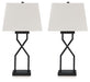 Brookthrone - Black - Metal Table Lamp (Set of 2) - Simple Home Plus