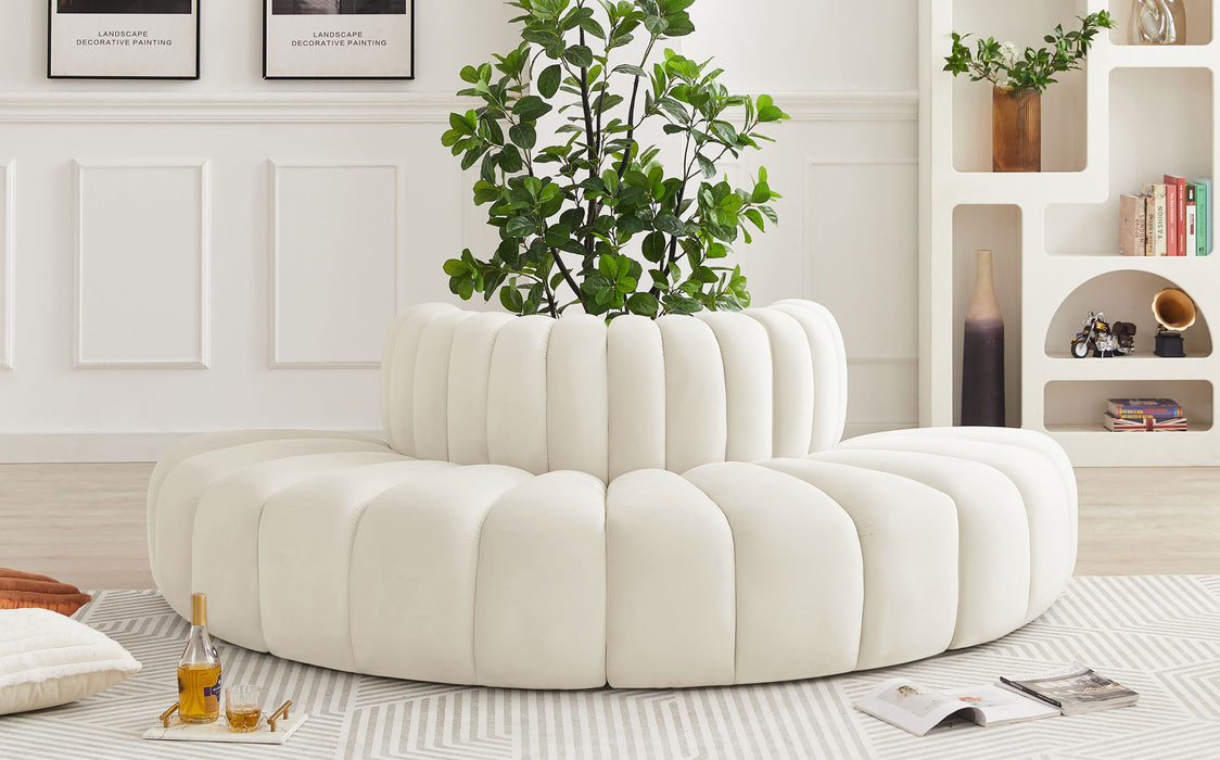 Arc - Velvet 4 Piece Modular Sofa - Simple Home Plus
