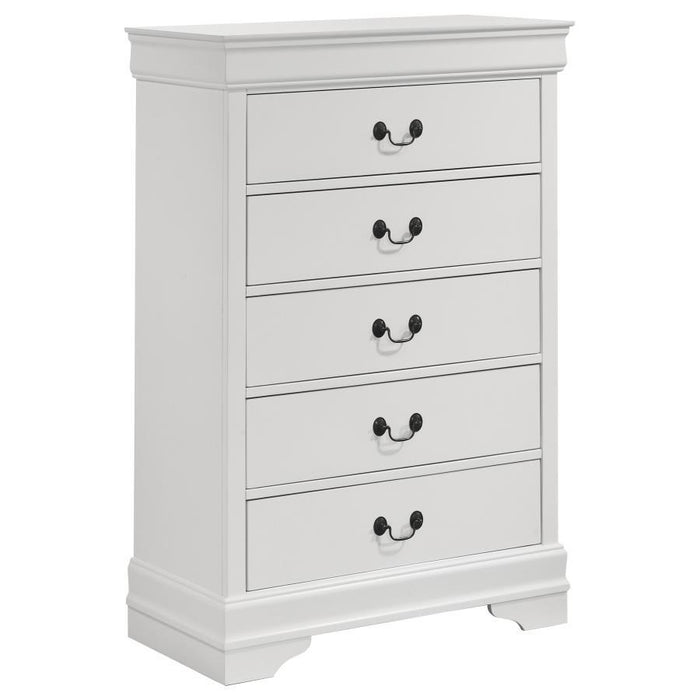Louis Philippe - Five-drawer Chest - Simple Home Plus