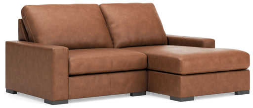 Calden - 2-Piece Sectional With RAF Corner Chaise - Caramel - Simple Home Plus