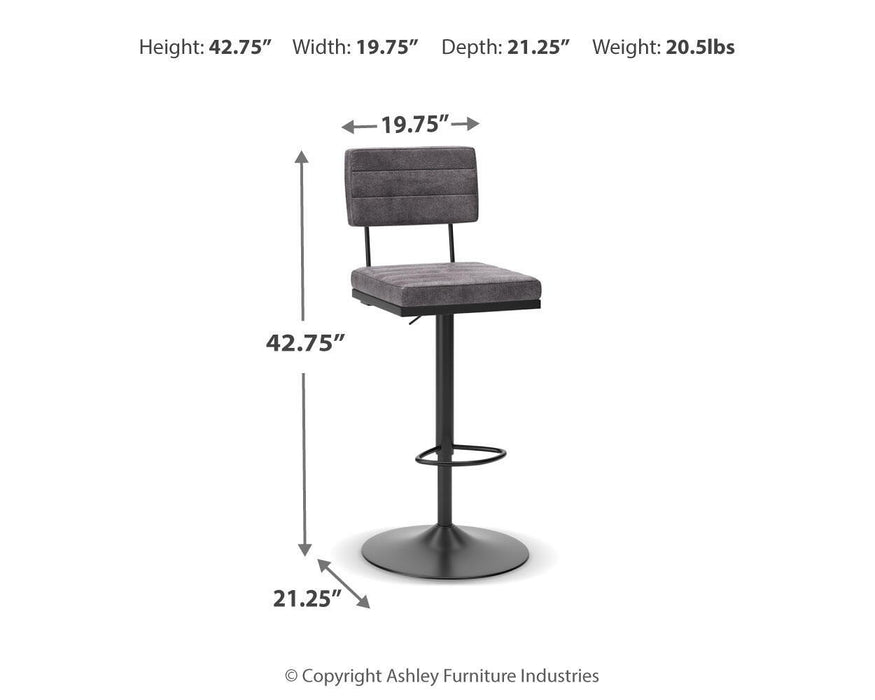 Strumford - Tall Swivel Barstool (Set of 2) - Simple Home Plus