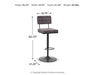 Strumford - Tall Swivel Barstool (Set of 2) - Simple Home Plus