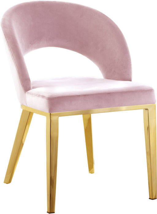 Roberto - Dining Chair with Gold Legs - Simple Home Plus