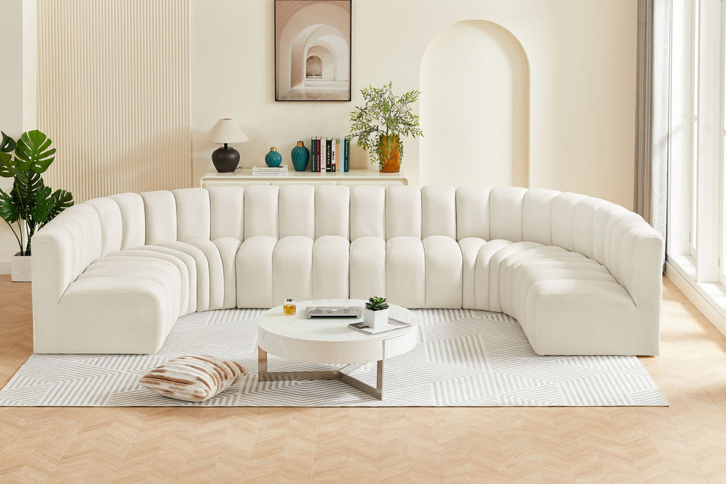 Arc - Velvet Modular U-Shaped Sectional - Simple Home Plus