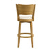 Winsley - Coastal Modern Swivel Wood Bar Height Kitchen Bar Stool - Simple Home Plus