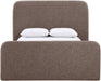 Fira - Linen Textured Fabric Upholstered Bed - Simple Home Plus