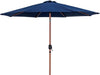 Fiji - Aluminum Patio Umbrella With Square Black And Teak Base - Simple Home Plus