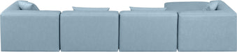 Cube - 5 Piece Modular Sectional With Chaise - Simple Home Plus