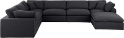 Comfy - 7 Piece Linen Modular Sectional With Chaise - Simple Home Plus