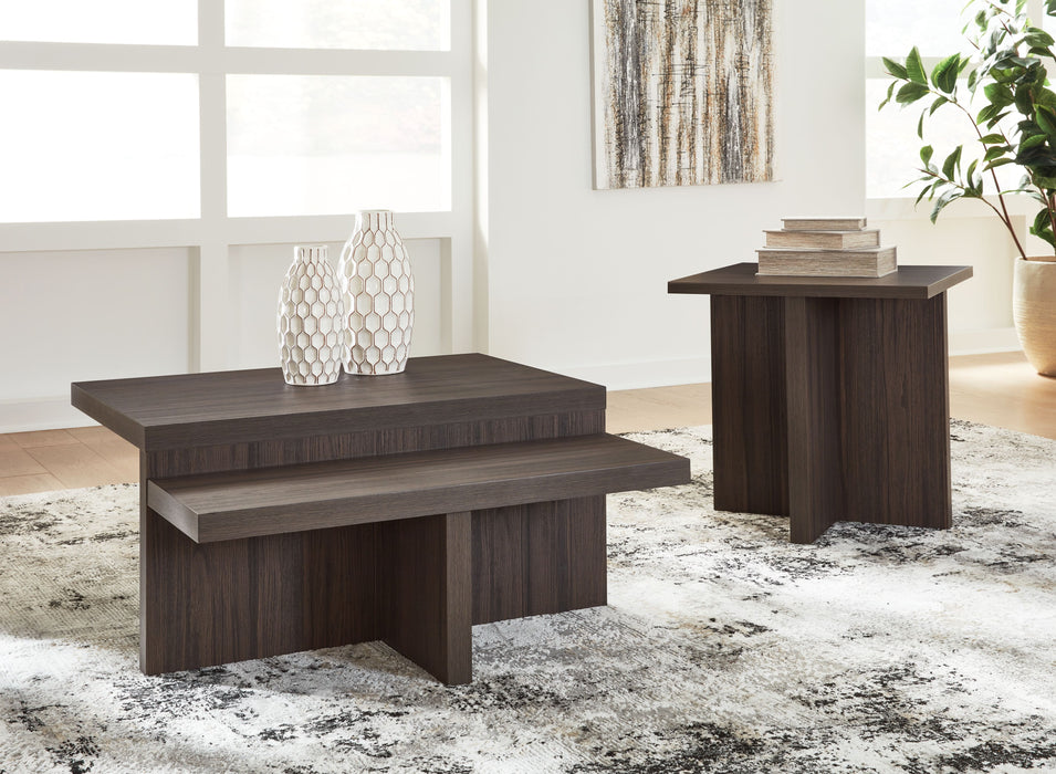 Zendex - Brown - Occasional Table Set (Set of 2) - Simple Home Plus
