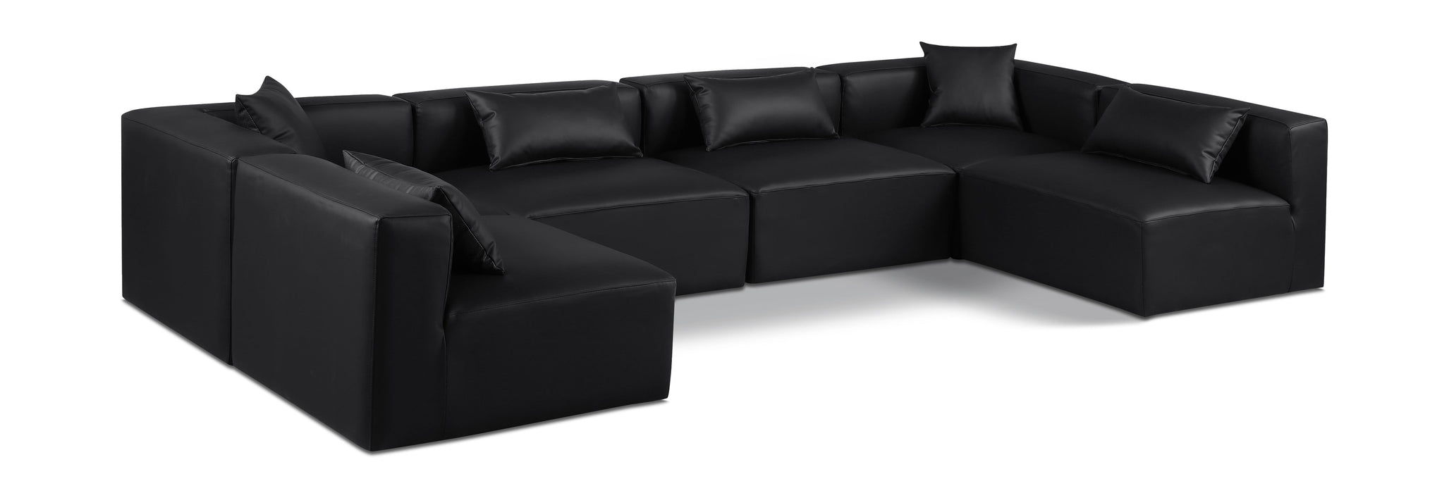 Cube - 6 Piece Modular Armless Sectional - Simple Home Plus