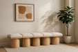 Pavilion - 5 Piece Modular Bench With Natural Base - Simple Home Plus