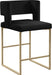 Caleb - Counter Stool with Gold Legs (Set of 2) - Simple Home Plus