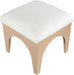 Lawson - Chenille Fabric Ottoman - Natural Base - Simple Home Plus