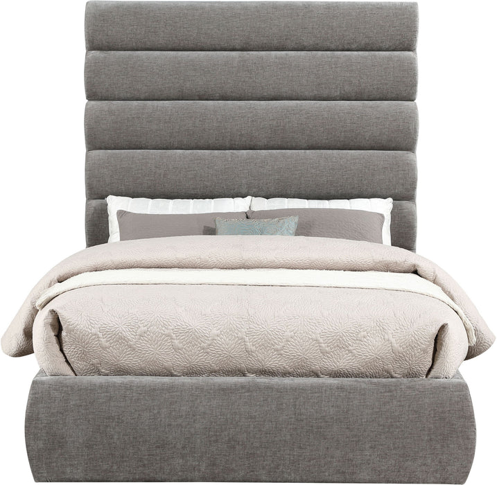 Adam - Chenille Fabric Bed With 70.5" Headboard - Simple Home Plus