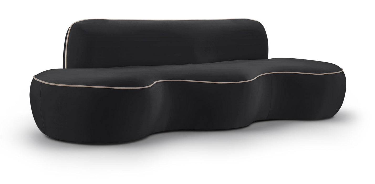 Swerve - Velvet 101" Upholstered Sofa - Simple Home Plus