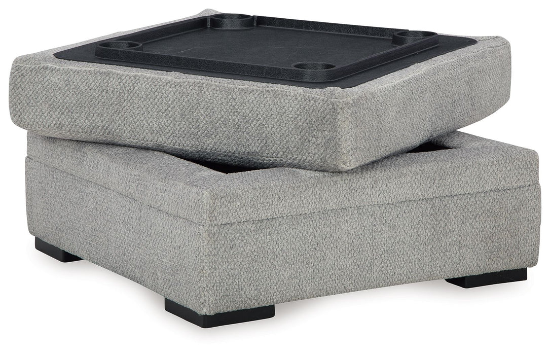 Casselbury - Cement - Ottoman With Storage - Simple Home Plus