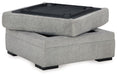 Casselbury - Cement - Ottoman With Storage - Simple Home Plus